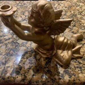 Ceramic Gold Angel